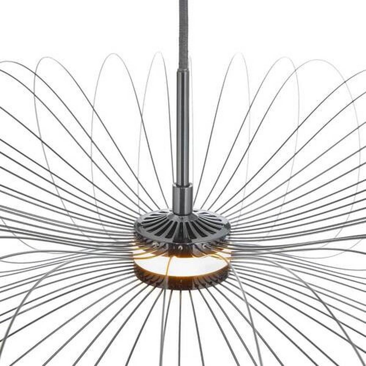LED-Závěsné svítidlo AMOS - černá, Moderní, kov (65-70/178,5cm) - Bessagi Home