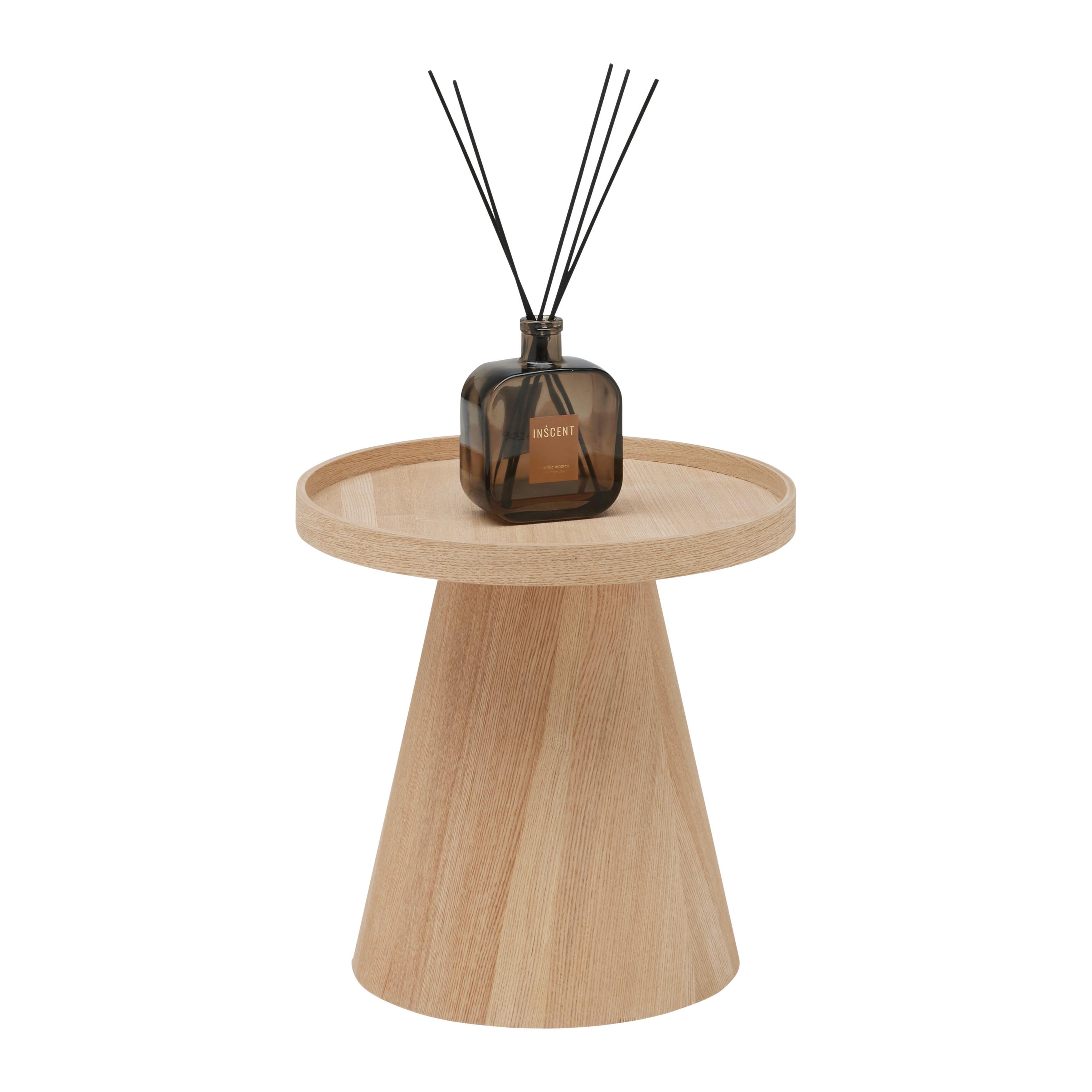 Príručný stolík P: 38cm - prírodná farba, Modern, drevo/kompozitné drevo (38/38cm) - Premium Living