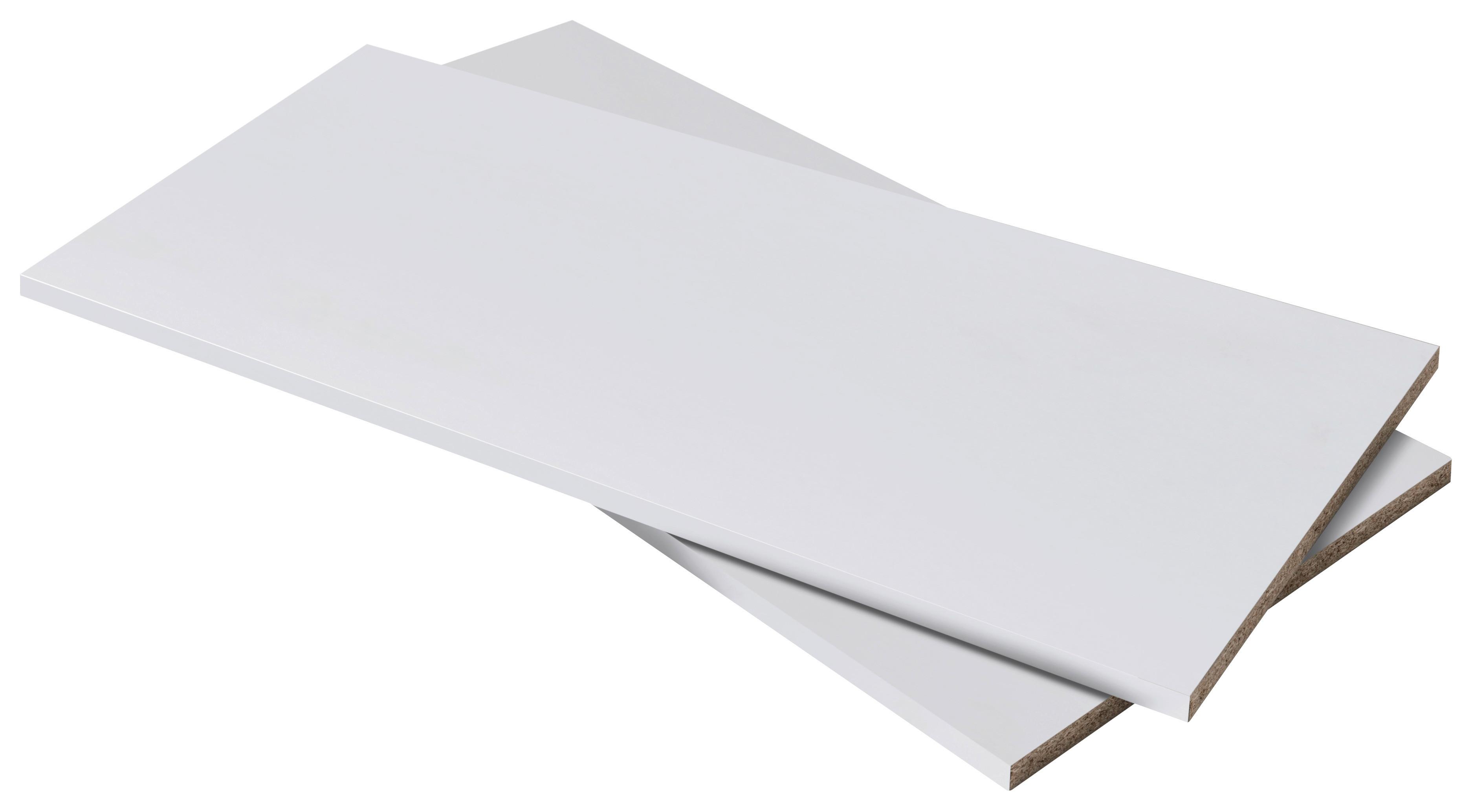 Einlegebödem Kevo 2er-Set 87,7x45 cm - Weiß, MODERN, Holzwerkstoff (87,7/45/1,5cm) - Carryhome