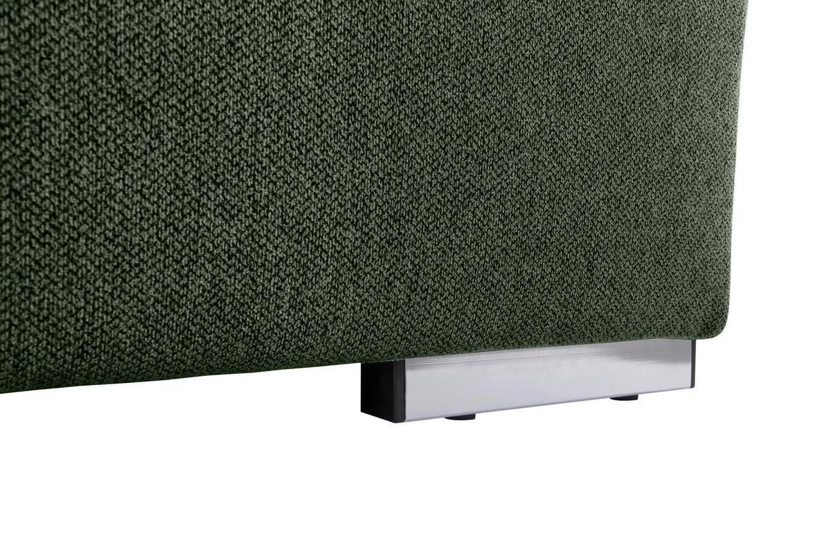 Wohnlandssschaft Grün U: 215x328x173 cm - Grau/Grün, Design, Textil (215/328/173cm) - MID.YOU