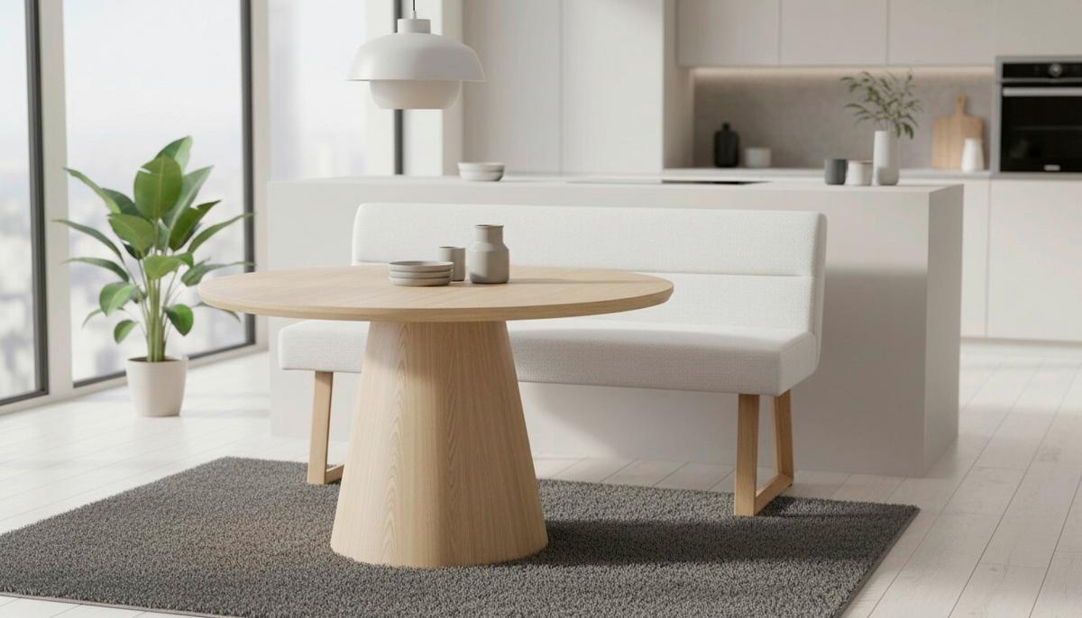 Sitzbank Linnea Eichefarben/Beige B: 140 cm - Eichefarben/Beige, MODERN, Holz/Textil (140ml) - Livetastic