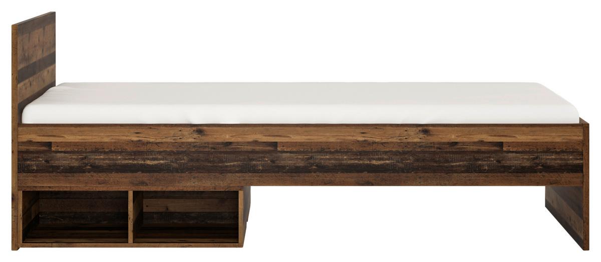 Gyerek Ágykeret Nubi 90/200 Cm - ótölgy/sötétszürke, Modern, faalapú anyag (90/200cm)