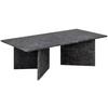 Couchtisch Vega Schwarz B: 70 Cm - Schwarz/Braun, Design, Stein (140/70/42cm) - Livetastic