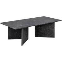 Couchtisch Vega Schwarz B: 70 Cm - Schwarz/Braun, Design, Stein (140/70/42cm) - Livetastic
