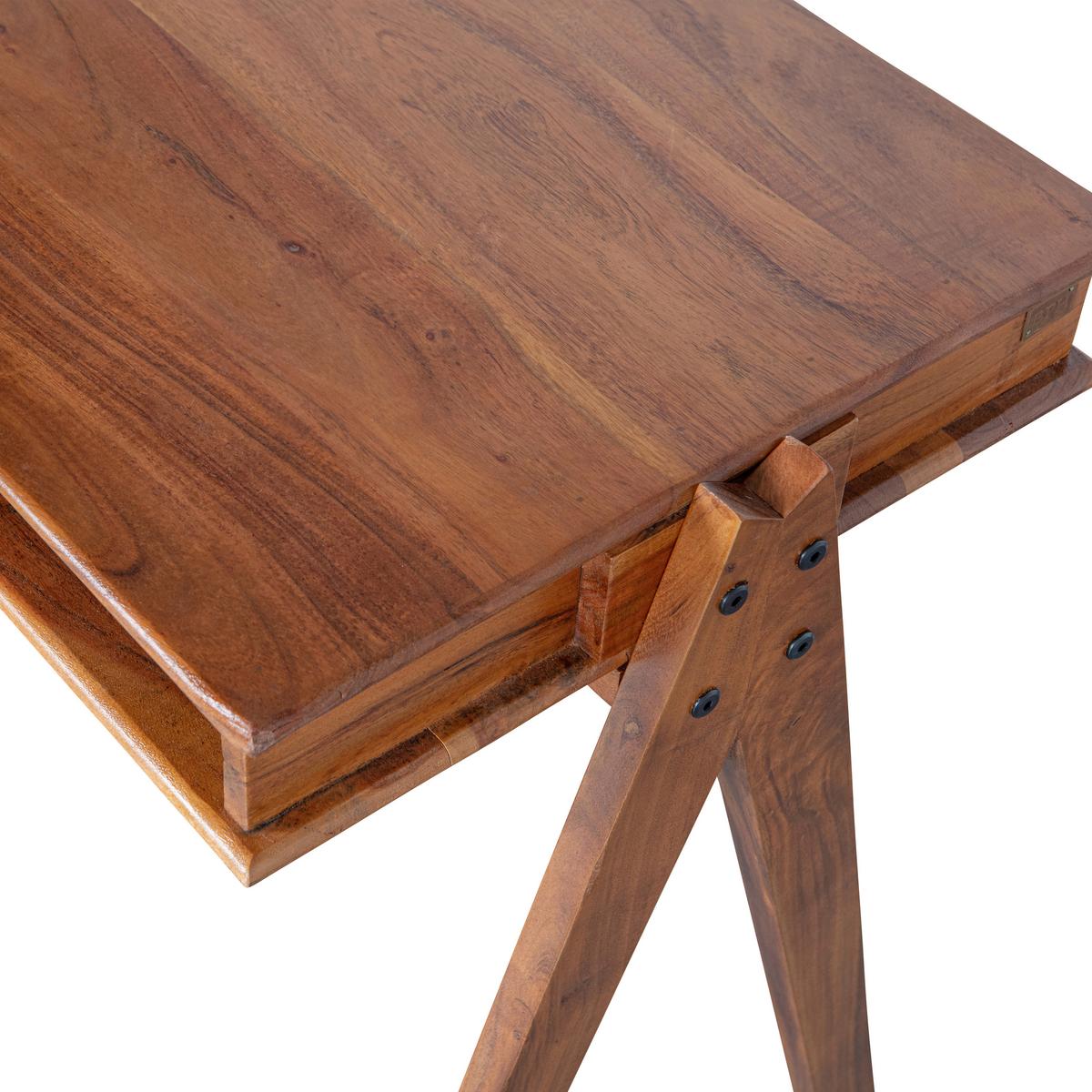 Schreibtisch Compartment Braun B: 120 cm - Braun, Design, Holz (120/50/78cm) - Livetastic