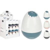 Slánka YOLKO - pink/šedobílá, Basics, plast (6.5/8.5/6.5cm)