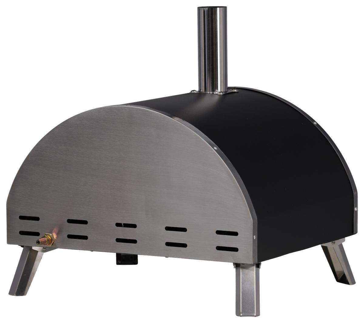 Pizzaofen Kerang Silberfarben - Silberfarben, KONVENTIONELL, Metall (56,3/56,5/54cm) - Gardenson
