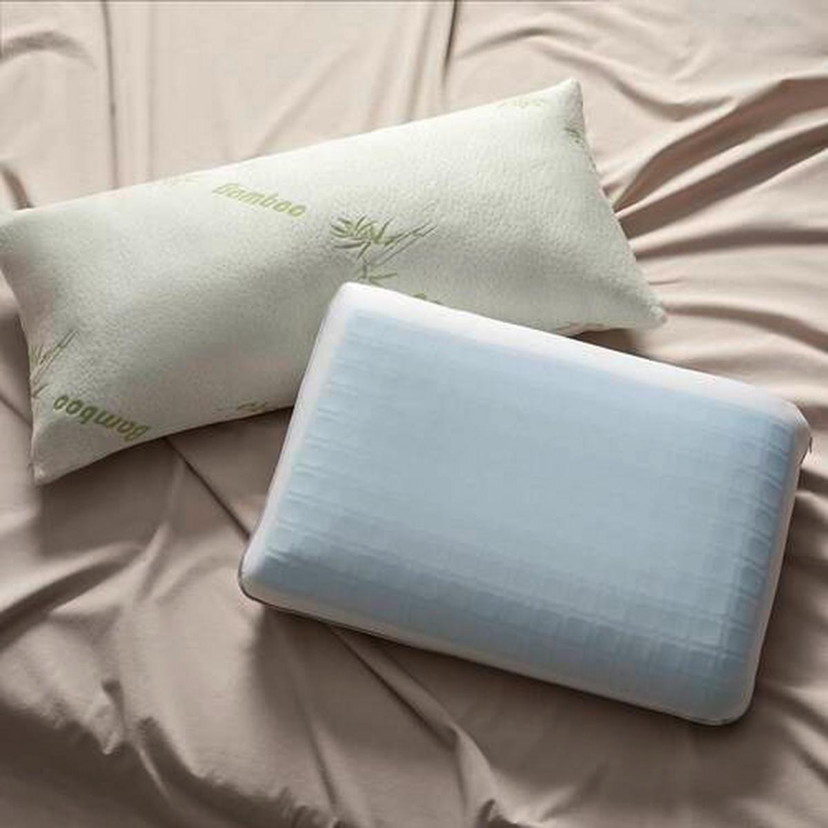 ŠIJOVÝ VANKÚŠ Bamboo Visco, 40/80cm, biela - biela, textil (40/80cm) - Nadana