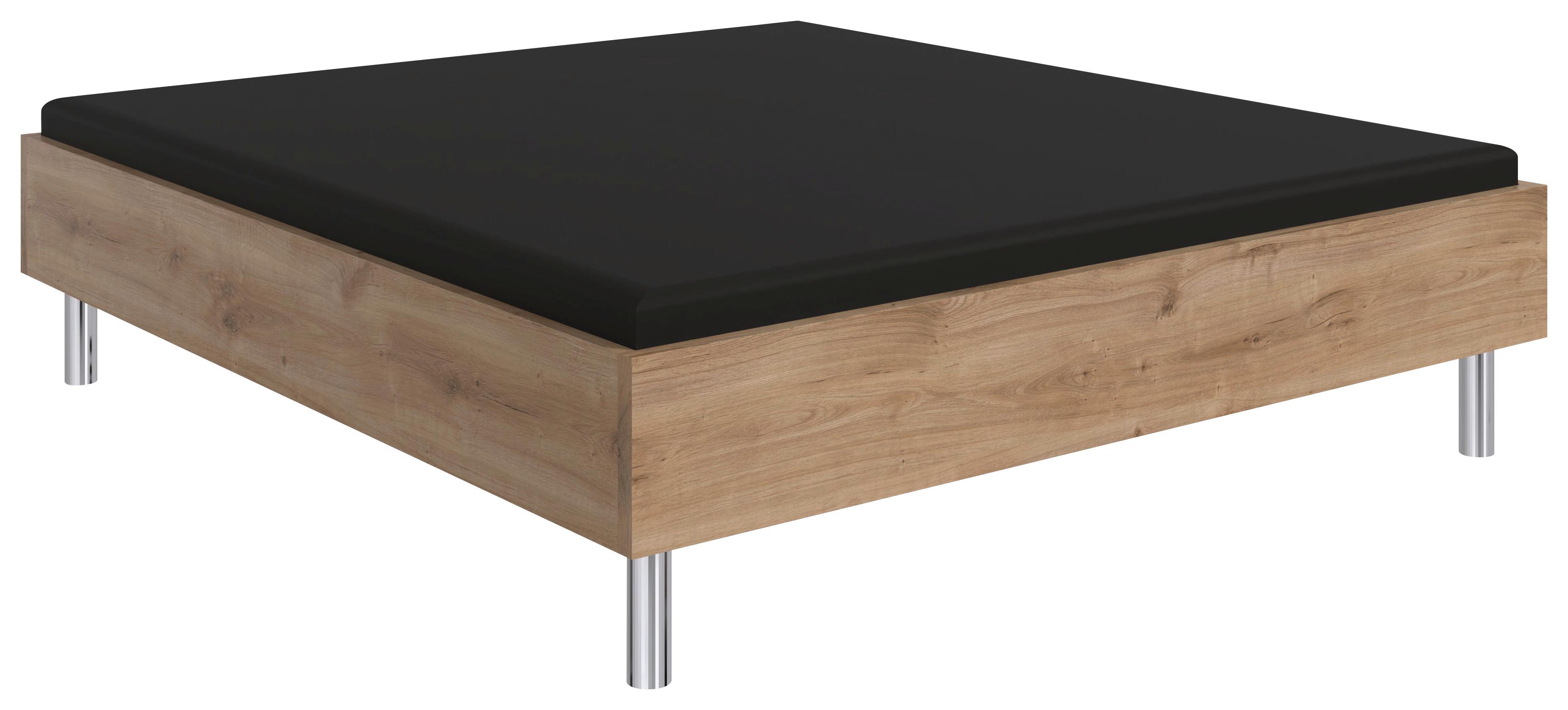 Futonová postel LEVEL BEDS A 180/200cm,imitace přírod.dubu - barvy dubu, Moderní, kompozitní dřevo (180/200cm)