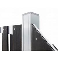 Sichtschutz- Pfosten mit Kappe LxBxH:  68x68x185 cm - Schwarz, Basics, Kunststoff (110/84/84cm)