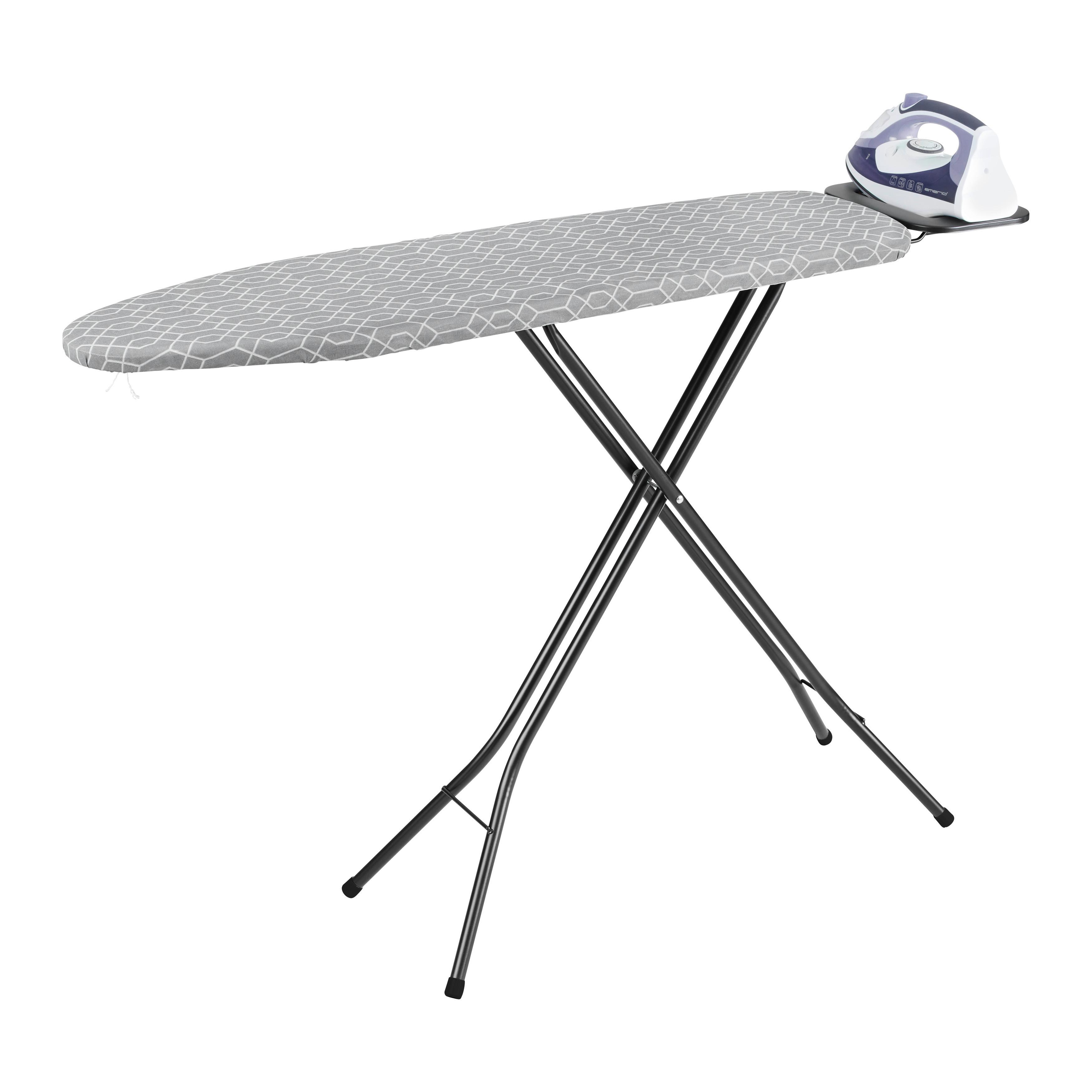 Žehliaca doska MICHI - sivá, Modern, kov/textil (127/30/89cm) - Mömax