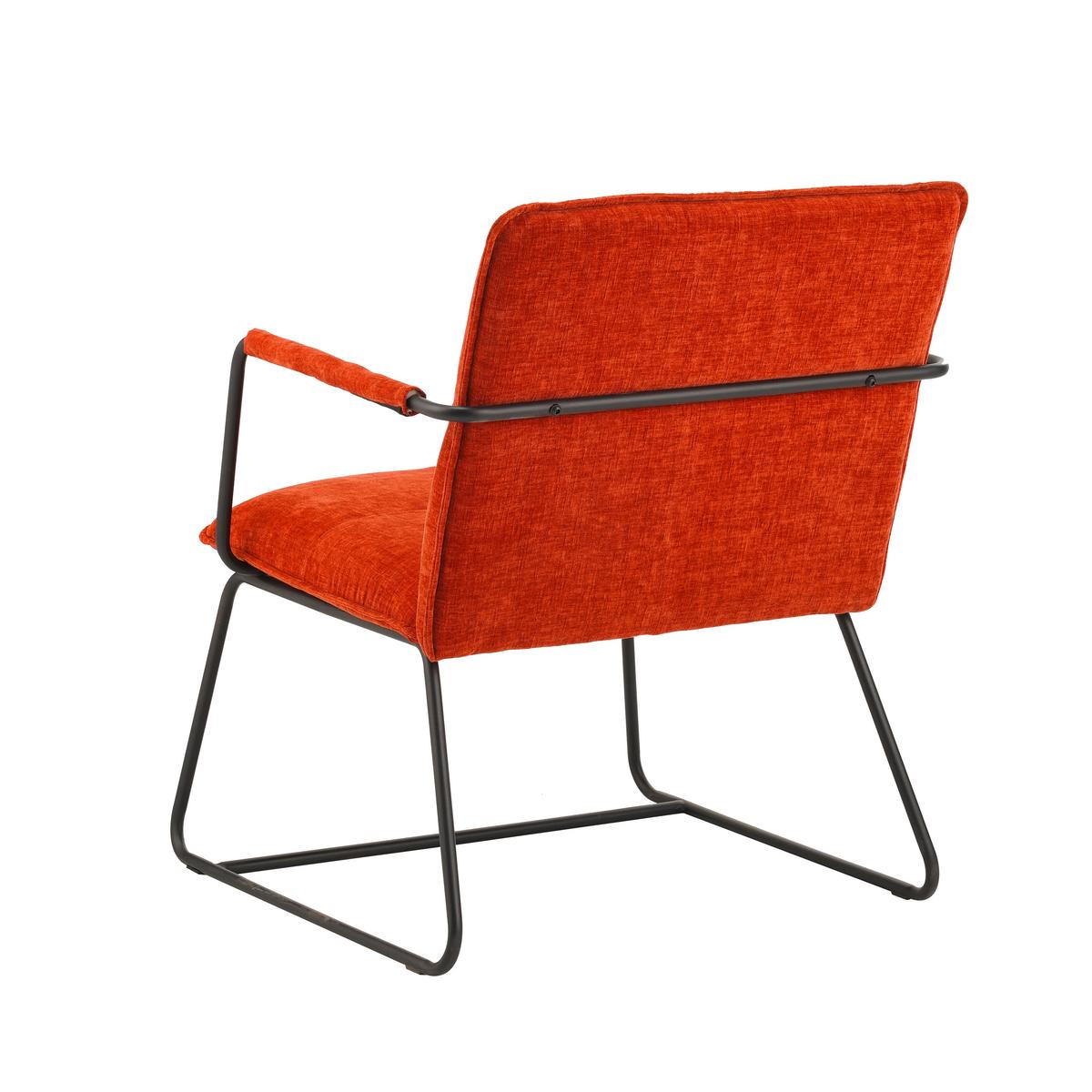 Sessel Bilbao Kupferfarben B: 65 cm - Schwarz/Kupferfarben, MODERN, Textil (65/80/68cm) - MID.YOU