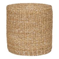 Pouf Selma Eichefarben, B/h/t: 40x40x40cm - Eichefarben/Beigebraun, Basics, Naturmaterialien (40/40/40cm)