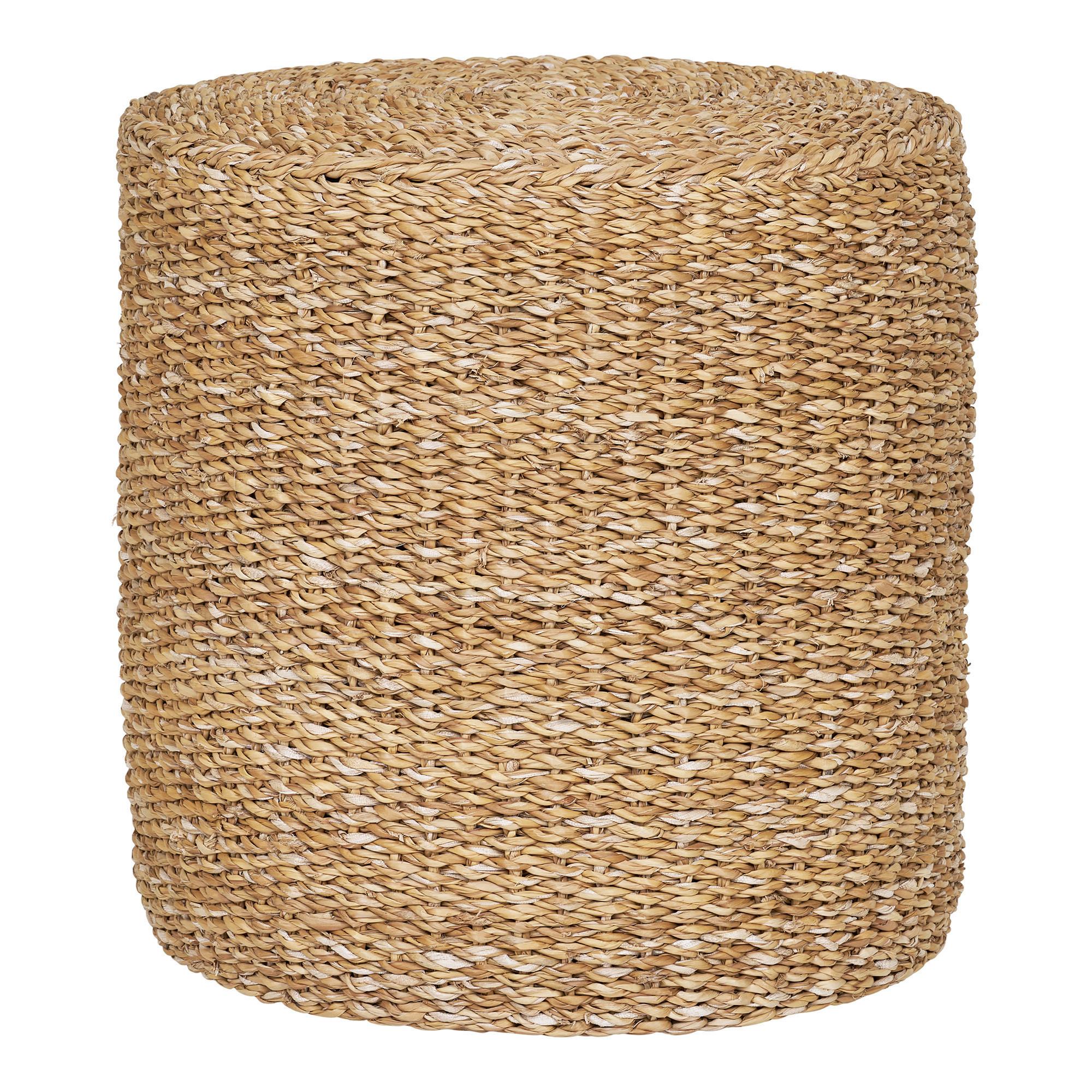 Pouf Selma Eichefarben, B/H/T: 40x40x40cm