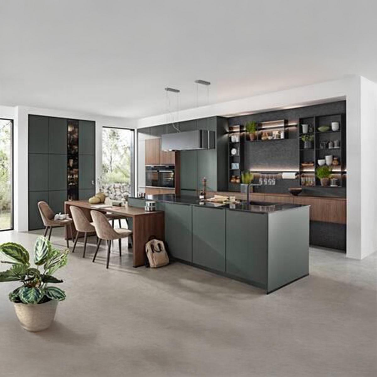 Einbauküche Toronto Frei Planbar - Grau, MODERN, Holzwerkstoff - Vertico