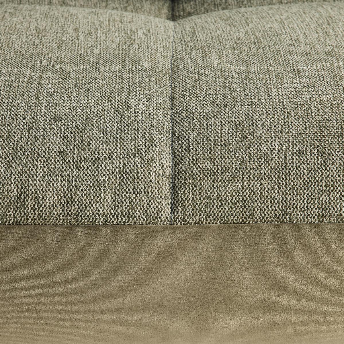 TRENDY, levá, bez funkcí, olivově zelená, s polštáři - černá/olivově zelená, Moderní, kov/kompozitní dřevo (250/310cm) - Premium Living