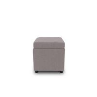 Hocker Looks Iii - Hellgrau/Schwarz, Design, Textil (45/47/45cm) - LOOKS by W.Joop