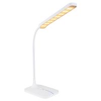LED-Schreibtischlampe Urano dimmbar Opal - Opal/Weiß, Basics, Kunststoff (43/12,8cm) - Globo