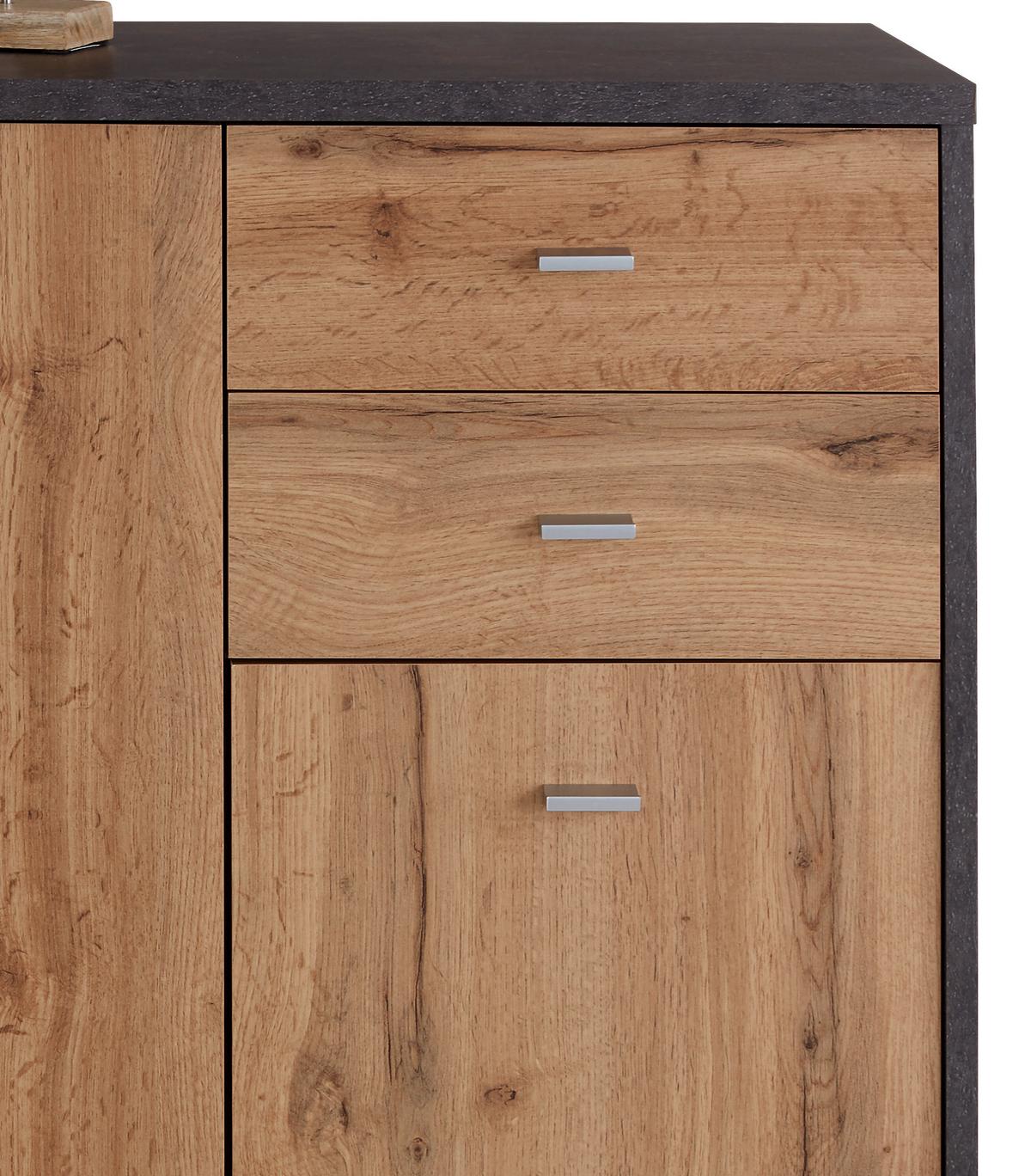 Komód 4-You 109/112 Cm - tölgyfa színű, Modern, faalapú anyag (109.1/111.4/34,6cm)