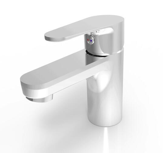 Waschtischarmatur Calimero - Silberfarben, KONVENTIONELL, Metall (4,1/8,8/12,8cm)