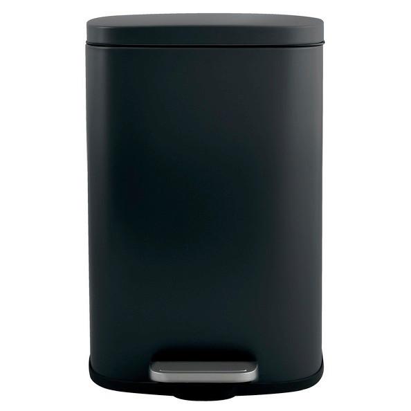 Treteimer Akira 30l Schwarz Metall LxBxH: 34,3x23,5x62,9 - Schwarz, Basics, Kunststoff/Metall (34,3/23,5/62,9cm) - Spirella