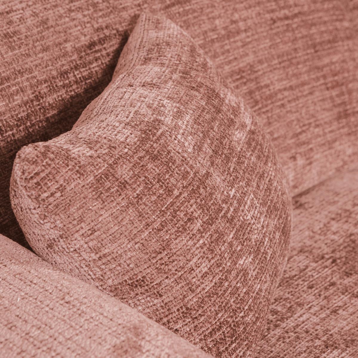 Ecksofa Cloud Taupe, Pink S: 280x165cm - Taupe/Pink, Design, Textil (280/165cm) - Livetastic