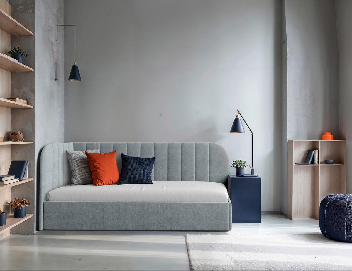 Polsterbett Millow Links Minttürkis Lf: 90x200 Cm - Schwarz/Minttürkis, MODERN, Holz/Holzwerkstoff (90/200cm) - MID.YOU