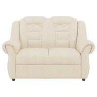 2-Sitzer-Sofa Boston Creme Chenille - Creme/Schwarz, KONVENTIONELL, Textil (145/102/101cm) - Livetastic