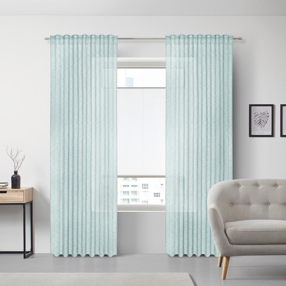 HOTOVÝ ZÁVES Sigrid, 140/245cm - zelená, Romantik / Landhaus, textil (140/245cm) - Premium Living