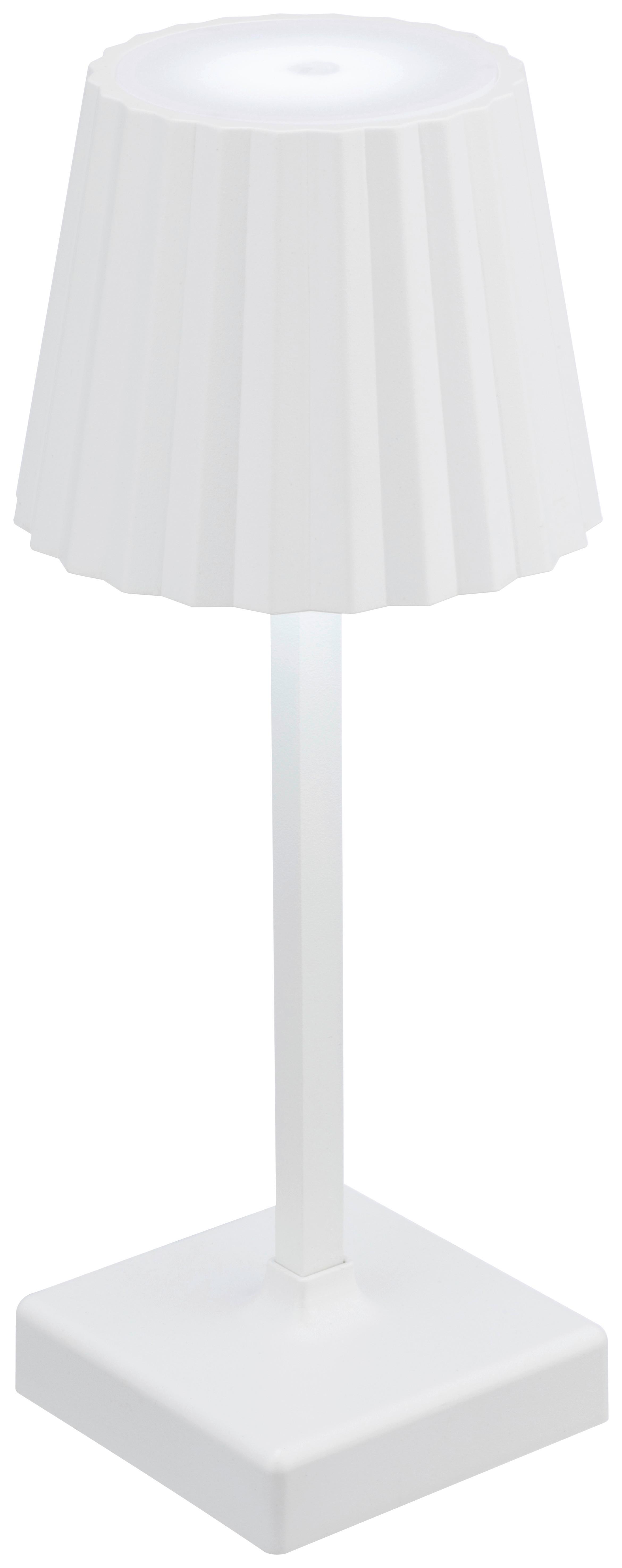 STOLNÍ LAMPA GOPI - bílá, Moderní, kov/plast (10,5/10,5/26cm) - Mömax