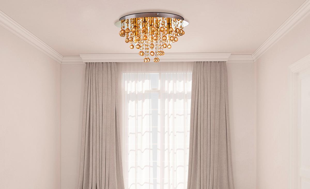 Mennyezeti Lámpa 63040545 London - aranyszínű, Lifestyle, műanyag/fém (46/27cm)
