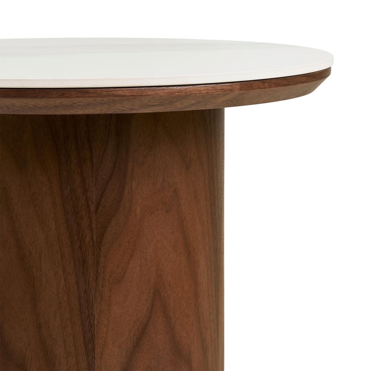 Beistelltisch Noli Eschefarben B: 40cm - Eschefarben, Design, Holz/Keramik (40/40/38cm) - MID.YOU