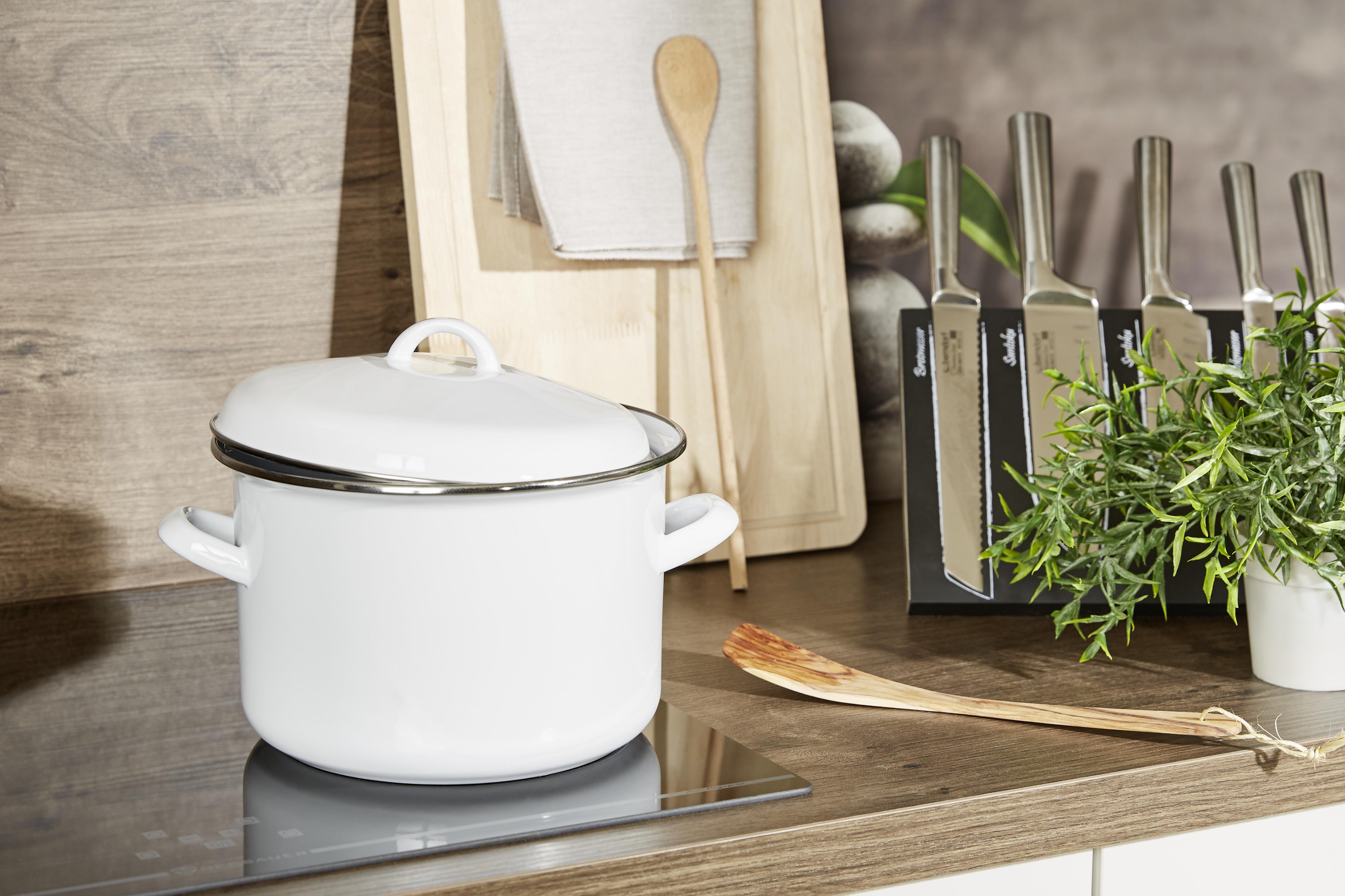 Luca Bessoni Kochtopf Kosima 800 ml Carbonstahl, mit Deckel