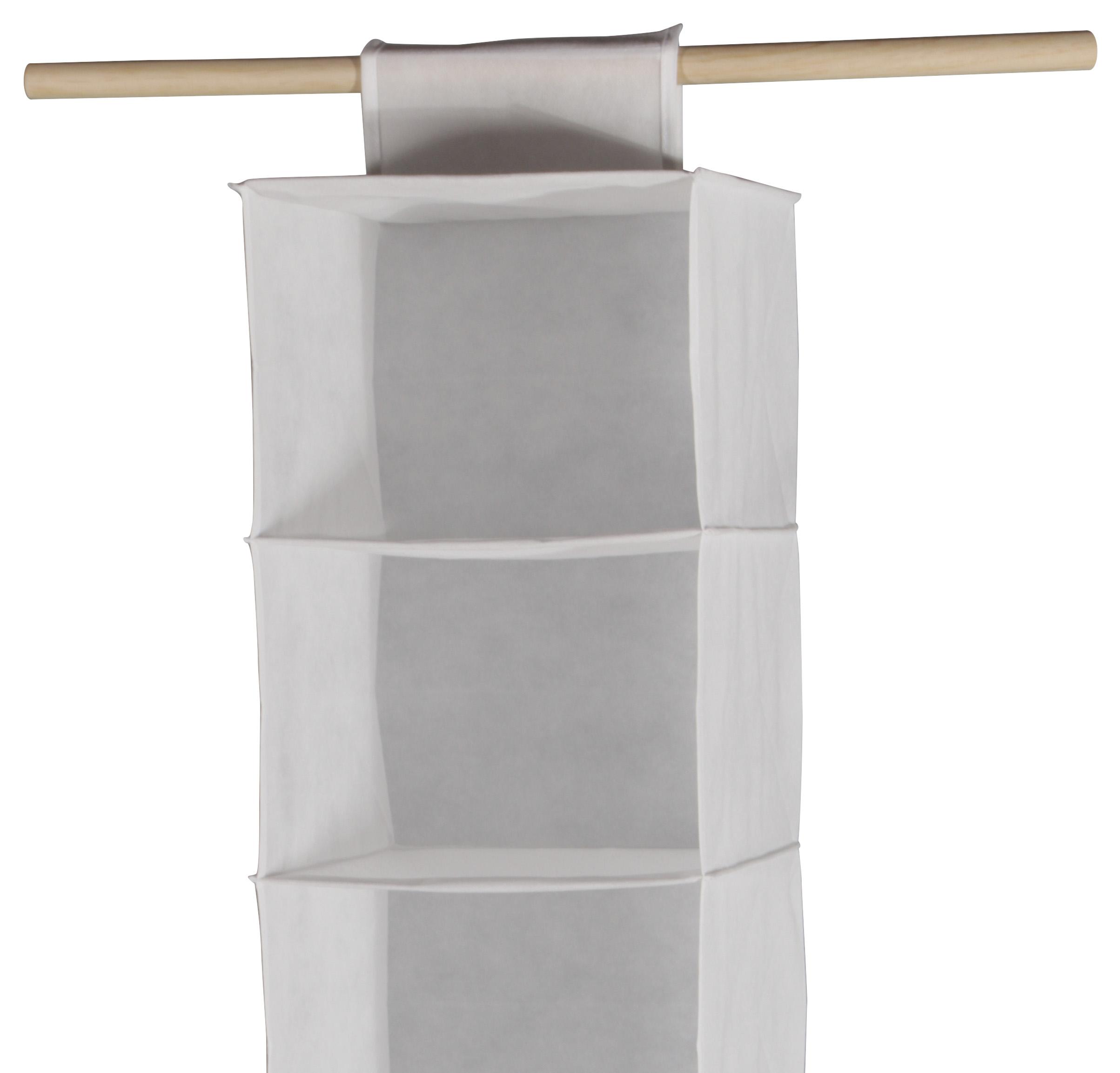 ZÁVESNÉ ÚLOŽNÉ PRIESTORY CLIFF 2 - biela, Modern, textil (30,5/127/30cm)