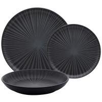 Jídelní souprava 12-dílná - černá, Moderní, keramika - Mömax