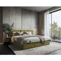 Familienbett Domino Combo Mit 3 Bettkasten, Grün 240x200 Cm - Schwarz/Grün, MODERN, Holz/Holzwerkstoff (240/200cm) - MID.YOU