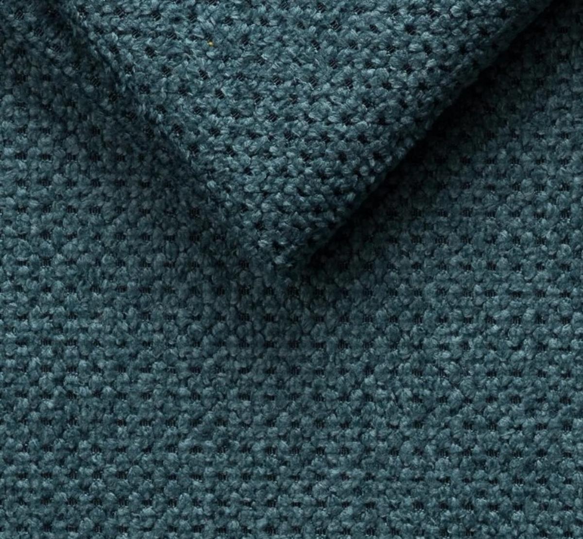 Rohová sedačka MARCO, oboustranná, petrolejový velur - petrolej/černá, Konvenční, kov/dřevo (238/78-94/170cm)