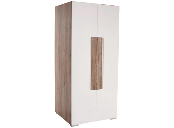 Drehtürenschrank Toronto 90,7cm Eiche Dekor - Eichefarben/Weiß, LIFESTYLE, Holzwerkstoff (90,7/185/58,2cm) Drehtürenschrank Toronto 90,7cm Eiche Dekor - Eichefarben/Weiß, LIFESTYLE, Holzwerkstoff (90,7/185/58,2cm)