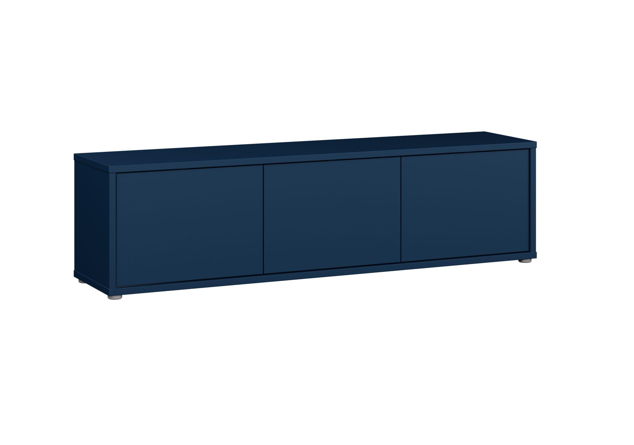 TV komoda barva modrá - tmavě modrá, Moderní, kompozitní dřevo (154,2/41,5/34,96cm)
