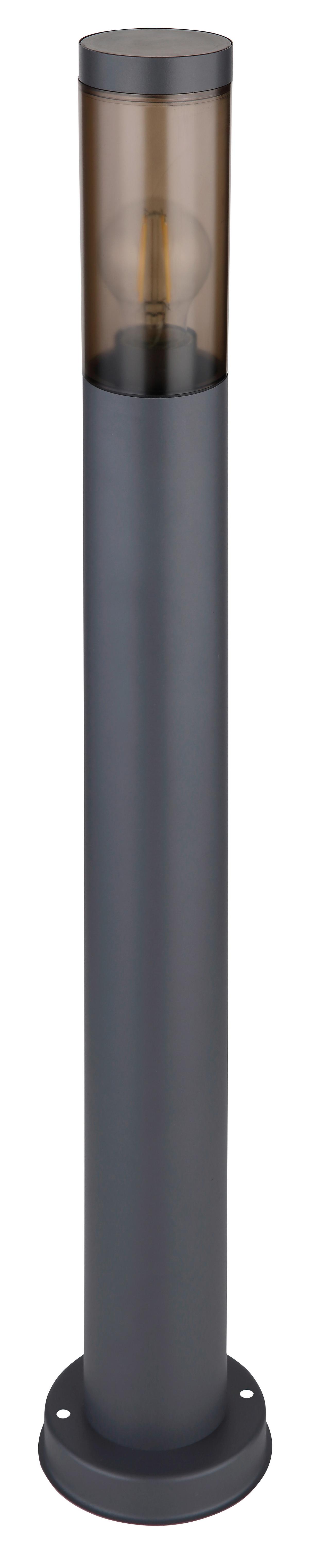 Außenleuchte 23 W Kunststoff/Edelstahl - Anthrazit/Grau, Design, Kunststoff/Metall (12,7/80cm) - Globo