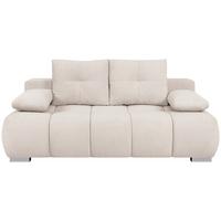 Boxspringová pohovka BUBBLE, krémová - čierna/krémová, Trend, kompozitné drevo/textil (206/90/105cm) - Luca Bessoni