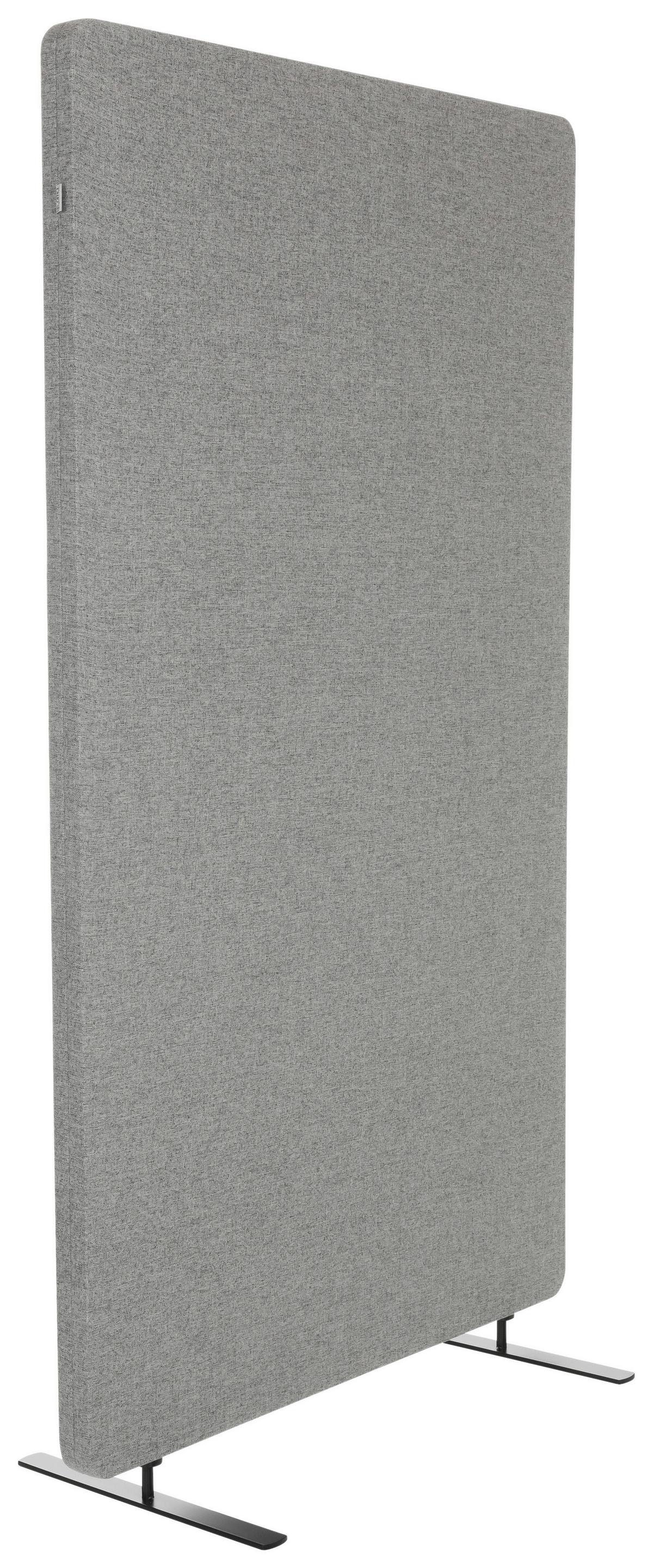 Trennwand Flexmiut Stand - Hellgrau, Basics, Kunststoff/Textil (80/142/35cm) - MID.YOU