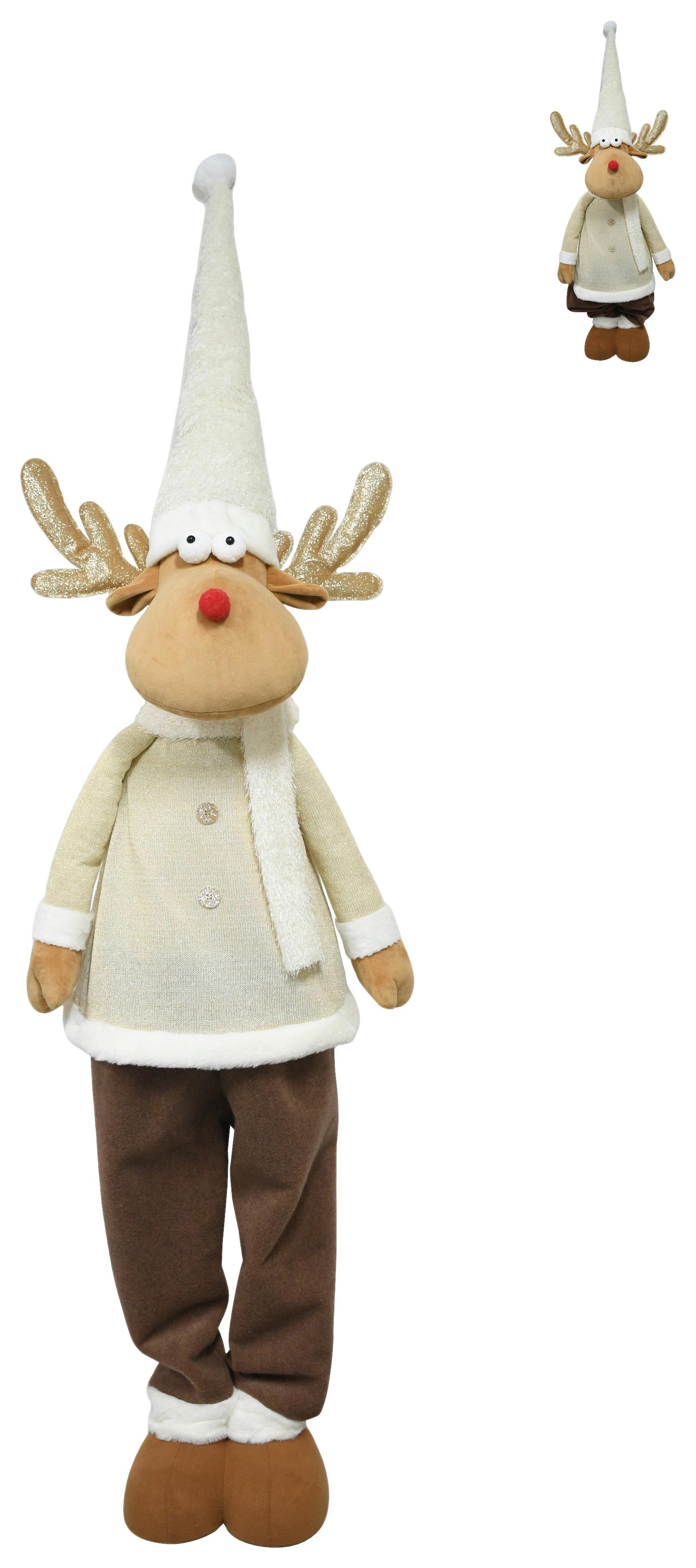 Škriatok BRUNO - svetlohnedá/béžová, kov/textil (50/185/32cm) - Mömax