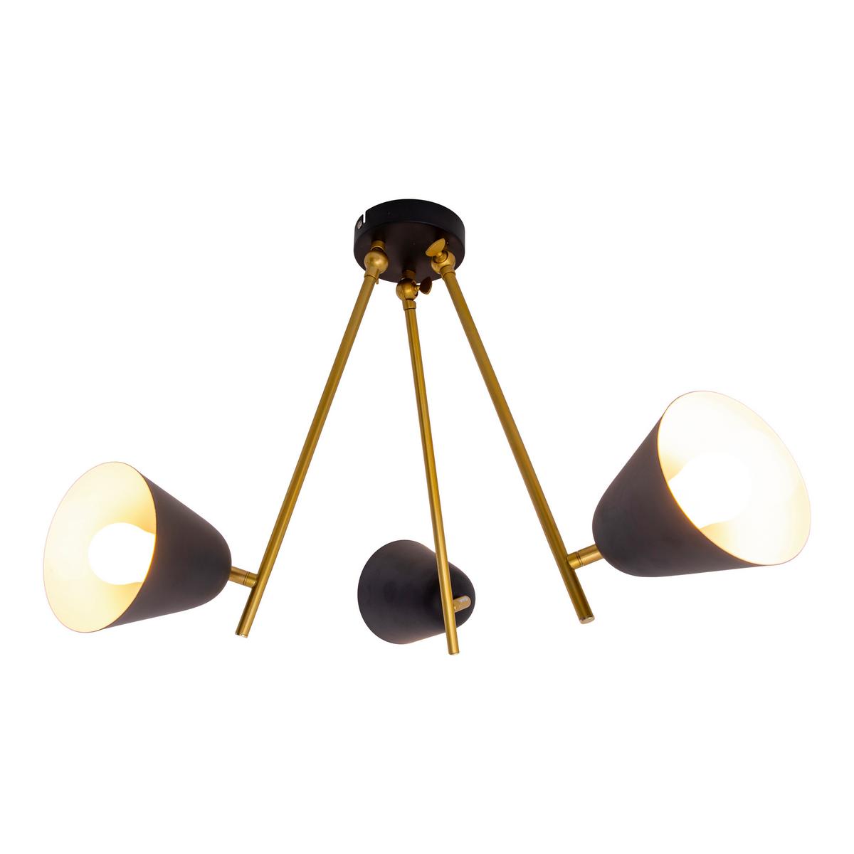 Deckenleuchte Triton Ø 50-95 cm 3-Flammig - Design, Metall (50-95/50cm) - Näve