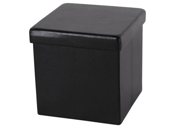 Hocker Paul - Schwarz, MODERN, Holzwerkstoff/Textil (38/38/38cm) Hocker Paul - Schwarz, MODERN, Holzwerkstoff/Textil (38/38/38cm)