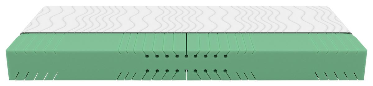 Kaltschaummatratze Nizza Comfort 140x00 Cm H3 - Weiß, Textil (140/200cm) - Primatex Deluxe