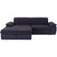 Wohnlandschaft L-form Verona 180x265cm - Chromfarben/Dunkelgrau, LIFESTYLE, Holz/Kunststoff (180/265cm) - Ombra Wohnlandschaft L-form Verona 180x265cm - Chromfarben/Dunkelgrau, LIFESTYLE, Holz/Kunststoff (180/265cm) - Ombra