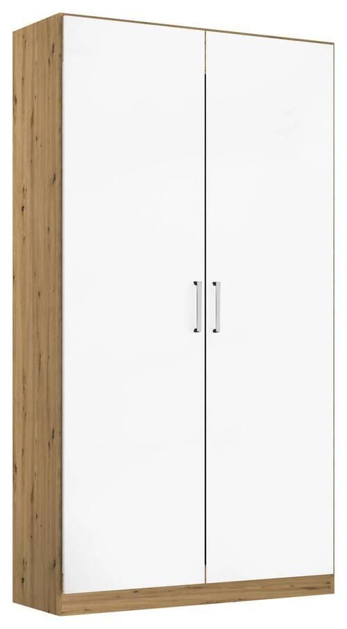 Drehtürenschrank 91 cm Berlin Eiche Dekor