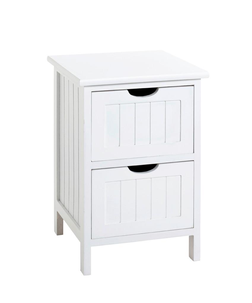 Malá Biela Komoda Malmö Š:30cm - biela, Basics, drevo/kompozitné drevo (30/45/30cm)