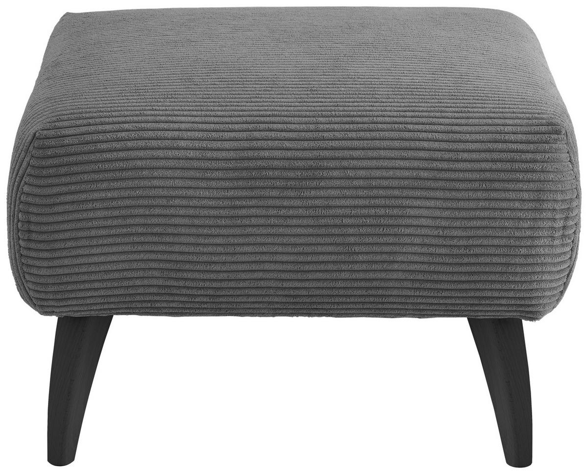 Hocker Colori Grau B: 66 cm - Schwarz/Grau, MODERN, Holz/Textil (66/44/66cm) - MID.YOU